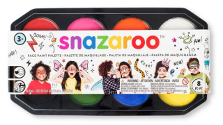 Farby na tvár Snazaroo 8 ks x 18 ml
